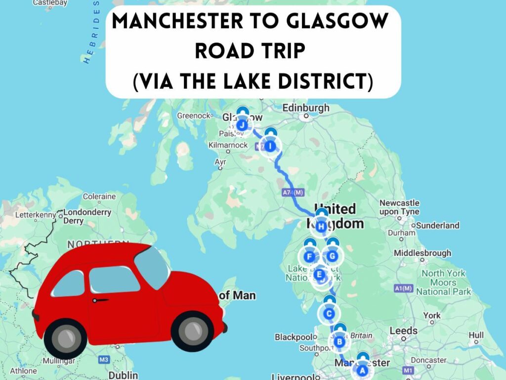 manchester to glasgow road trip
