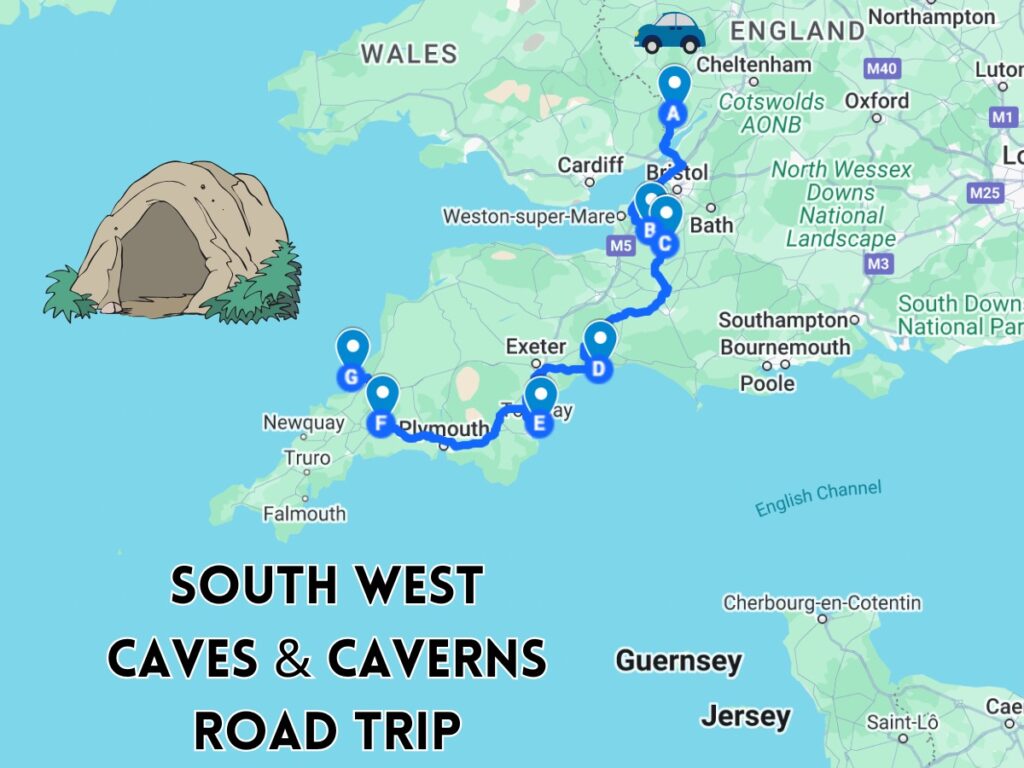 south west caves road trip
