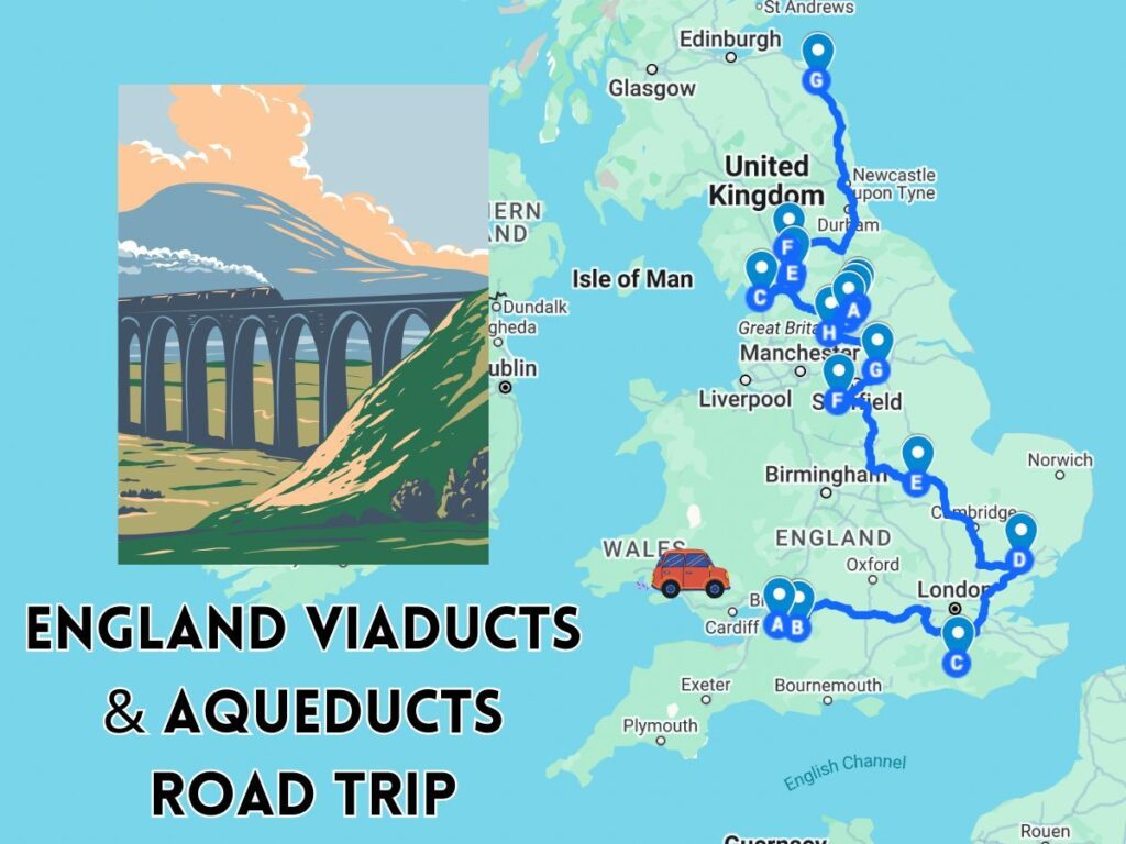 england viaducts road trip