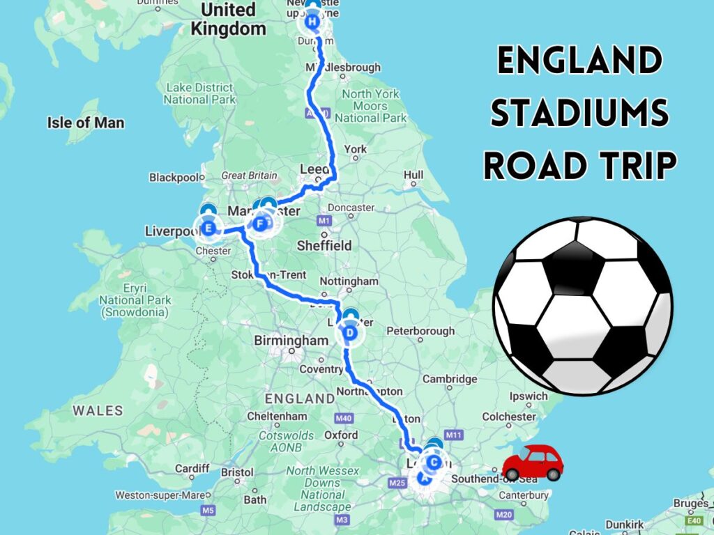 england stadiums road trip