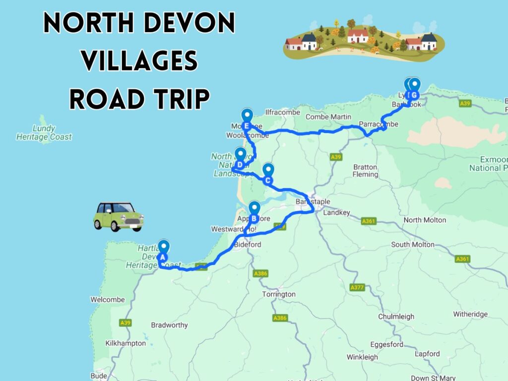 north devon villages