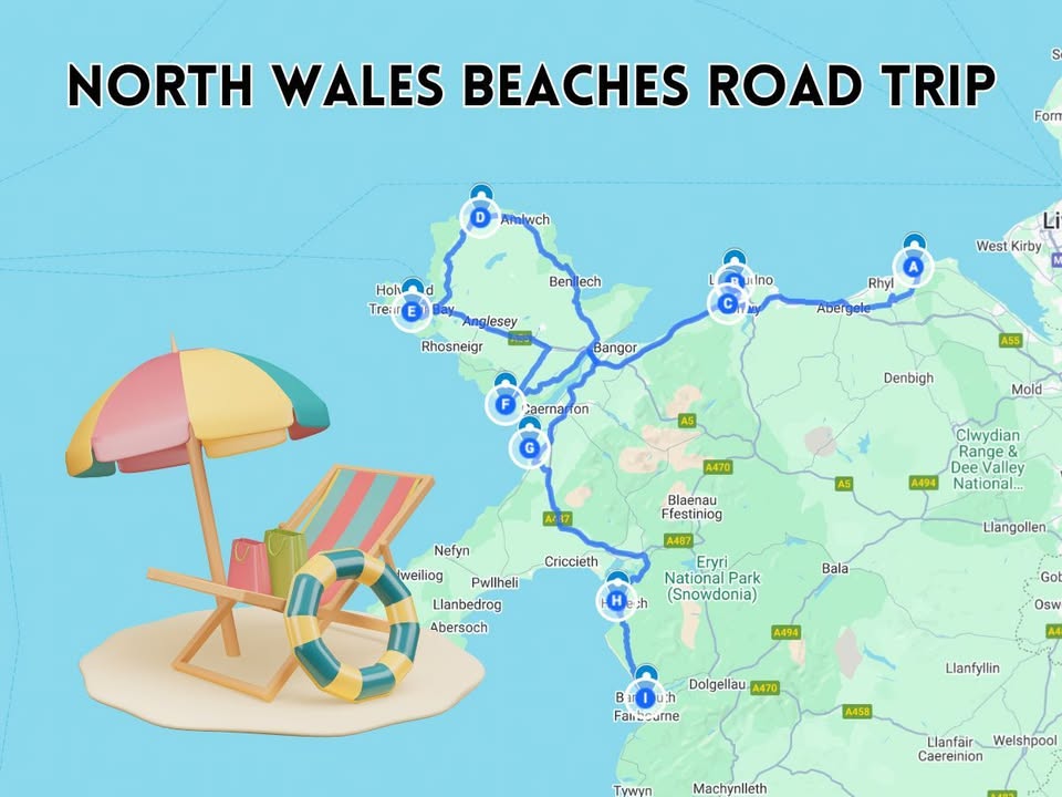 north wales beaches road trip