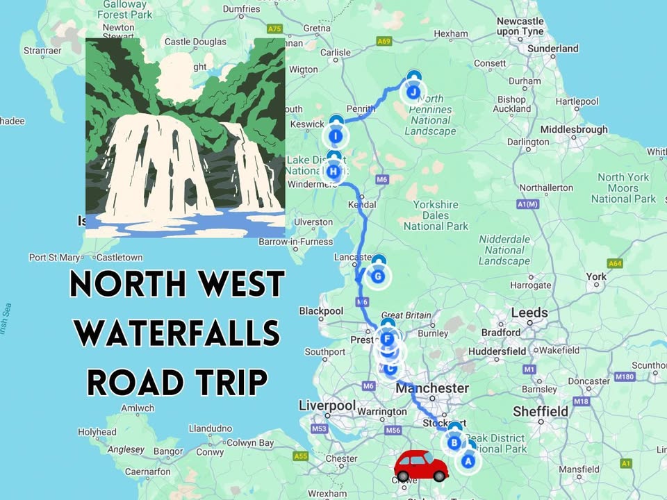 north west waterfalls road trip