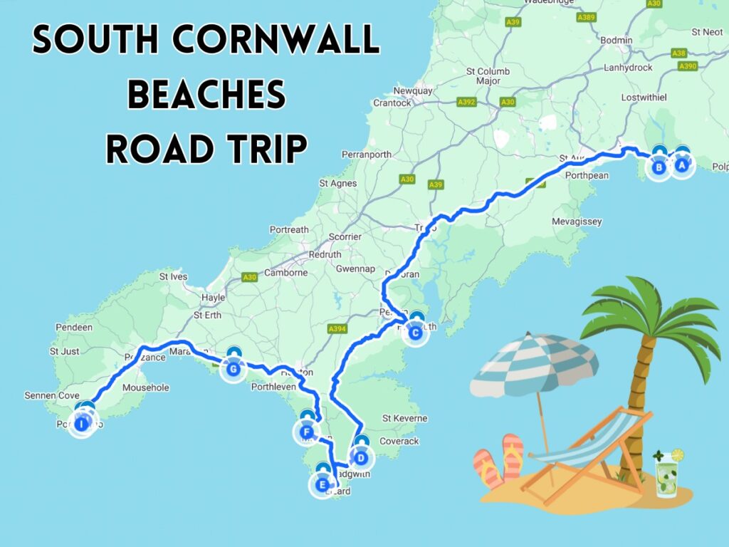 south cornwall beaches road trip