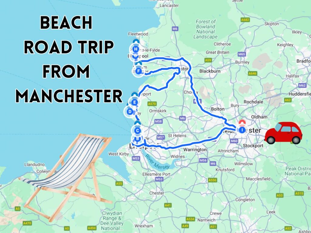 beach road trip from manchester