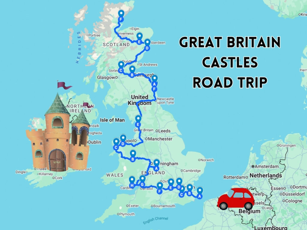great britain castles road trip