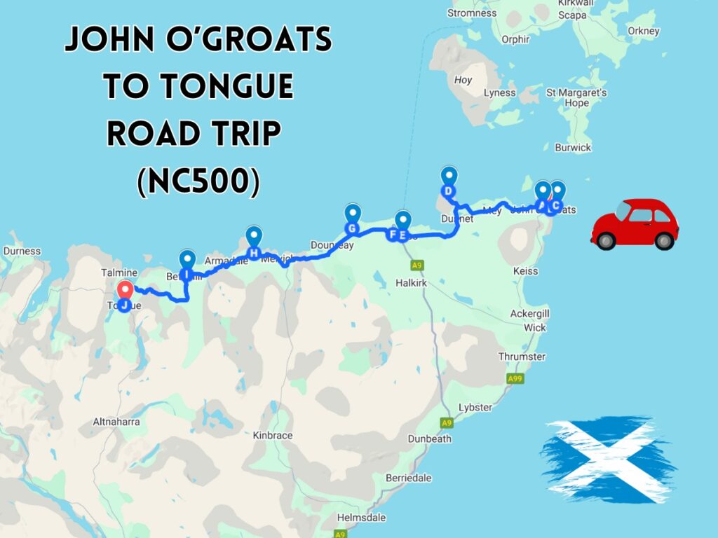 john o groats to tongue road trip