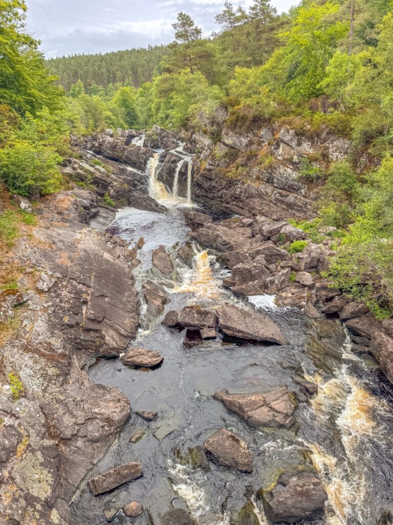 rogie falls in scotland