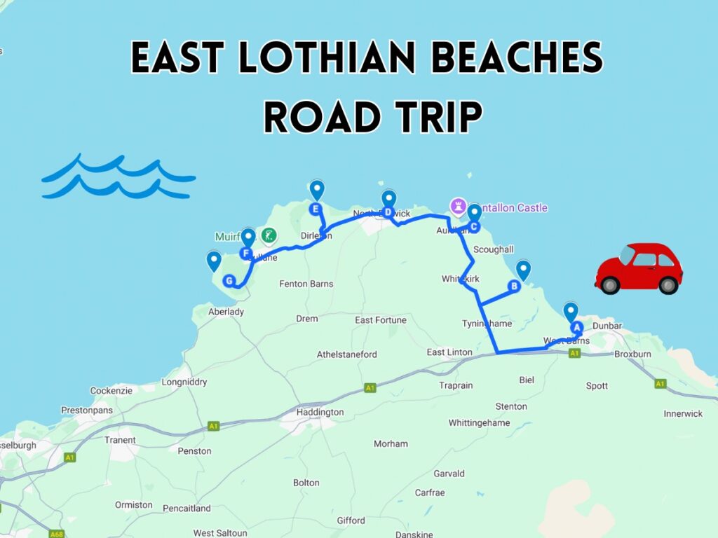 east lothian beaches road trip