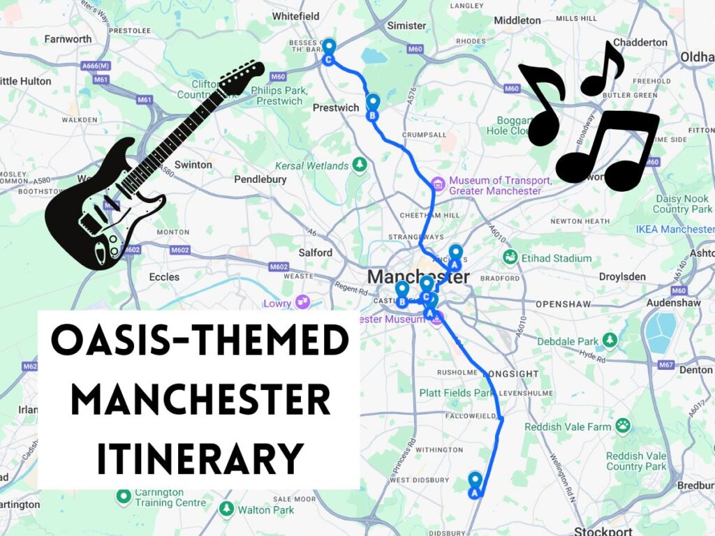 oasis manchester itinerary