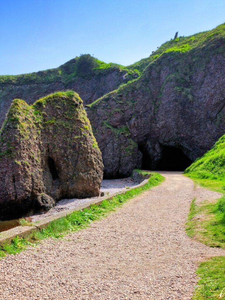 Cushendun caves in northern ireland