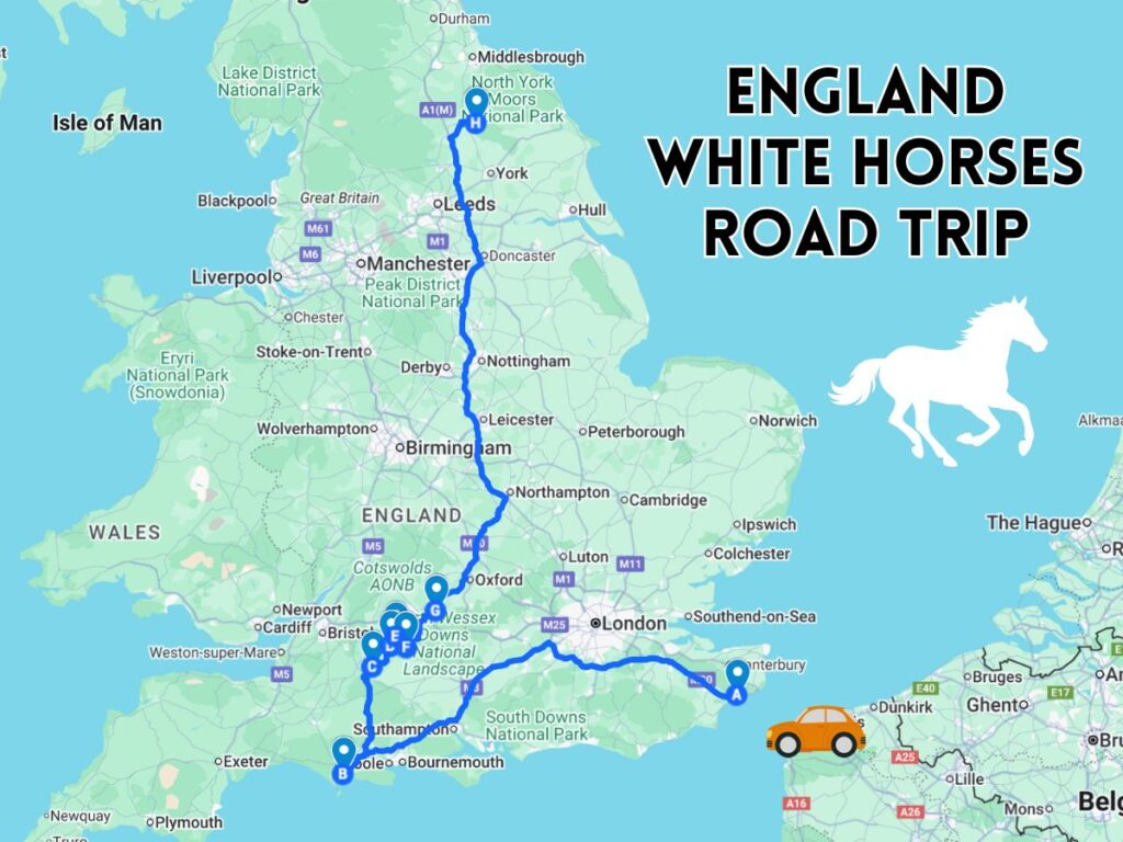 England White Horses Road Trip