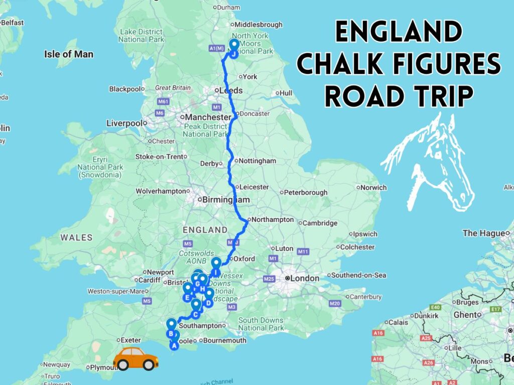 England chalk figures Road Trip