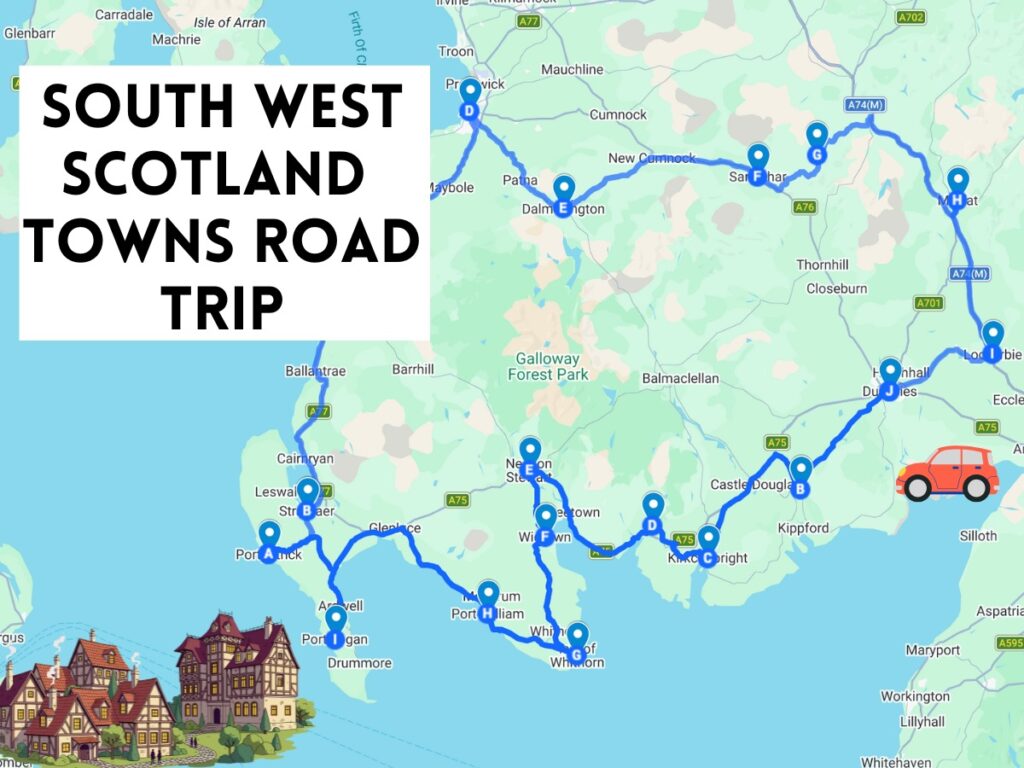 sw scotland villages and towns