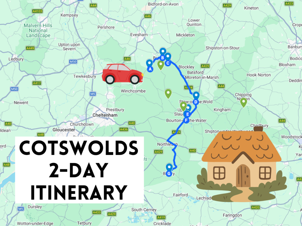 Cotswolds 2-day itinerary