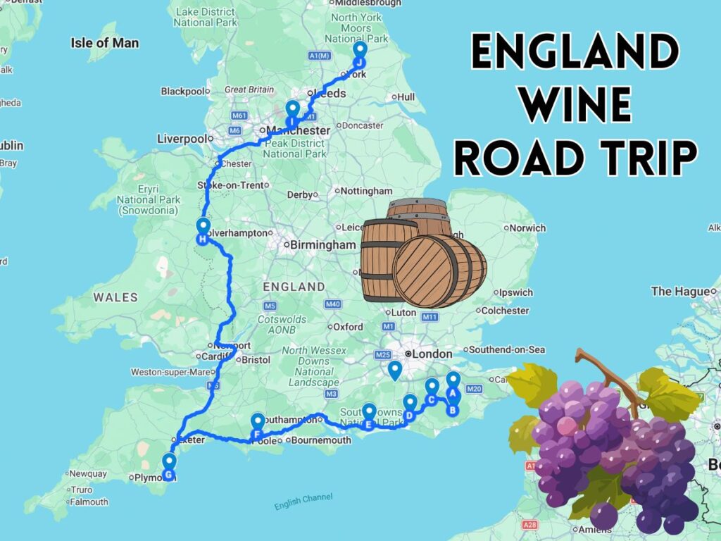 england wine road trip