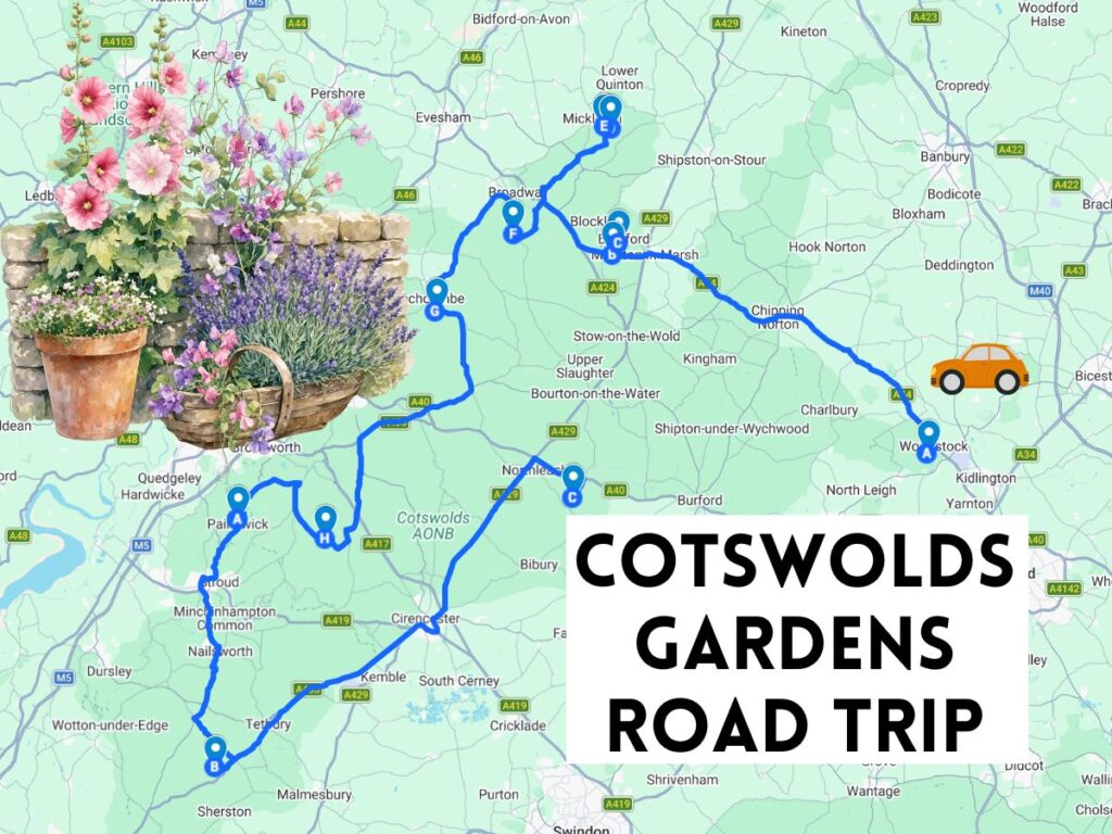 cotswolds gardens road trip