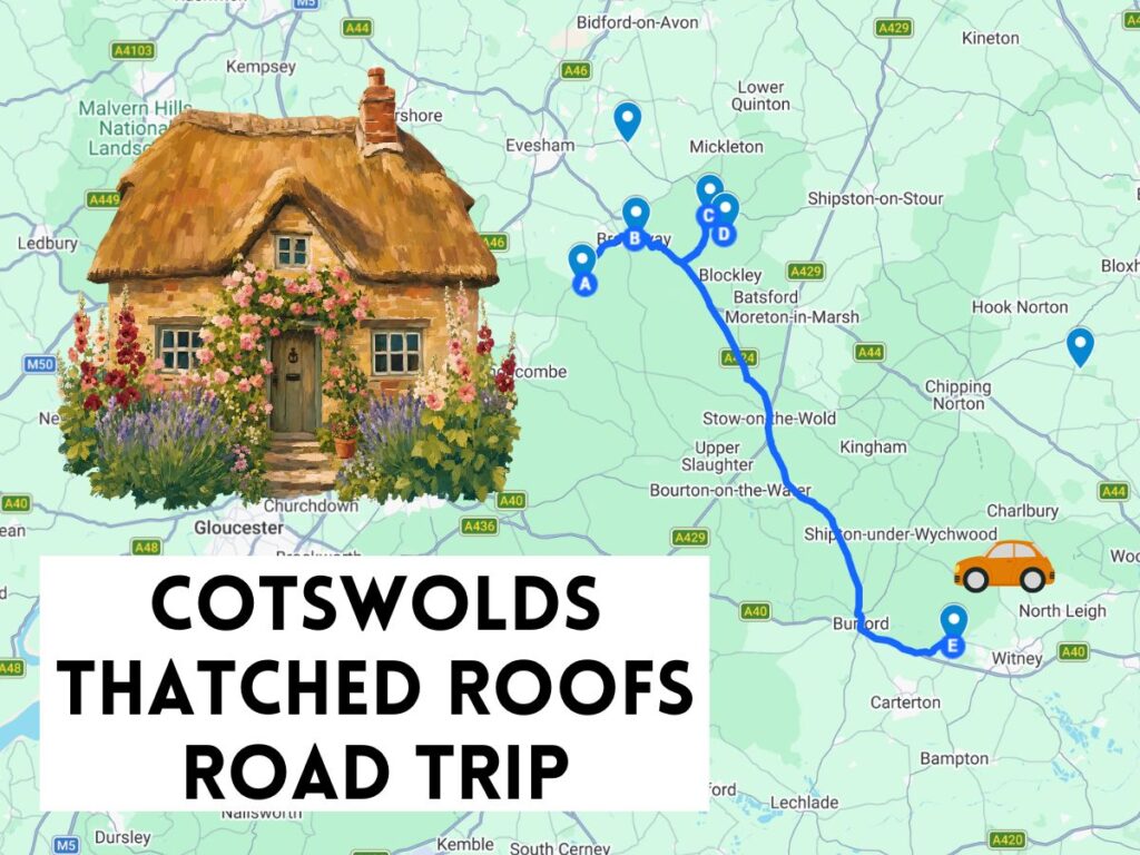 cotswolds thatched roofs road trip